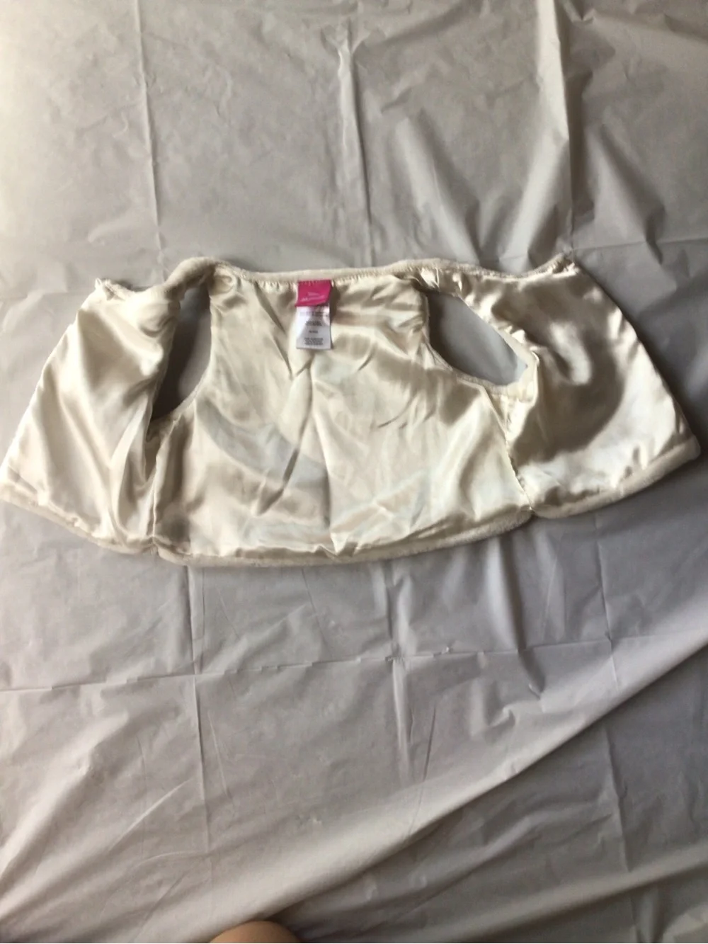 Disney Minnie Mouse Cream Faux Fur Vest
